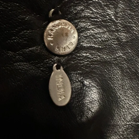 Valextra Black Leather and Feather Necklace - Picture 3 of 9